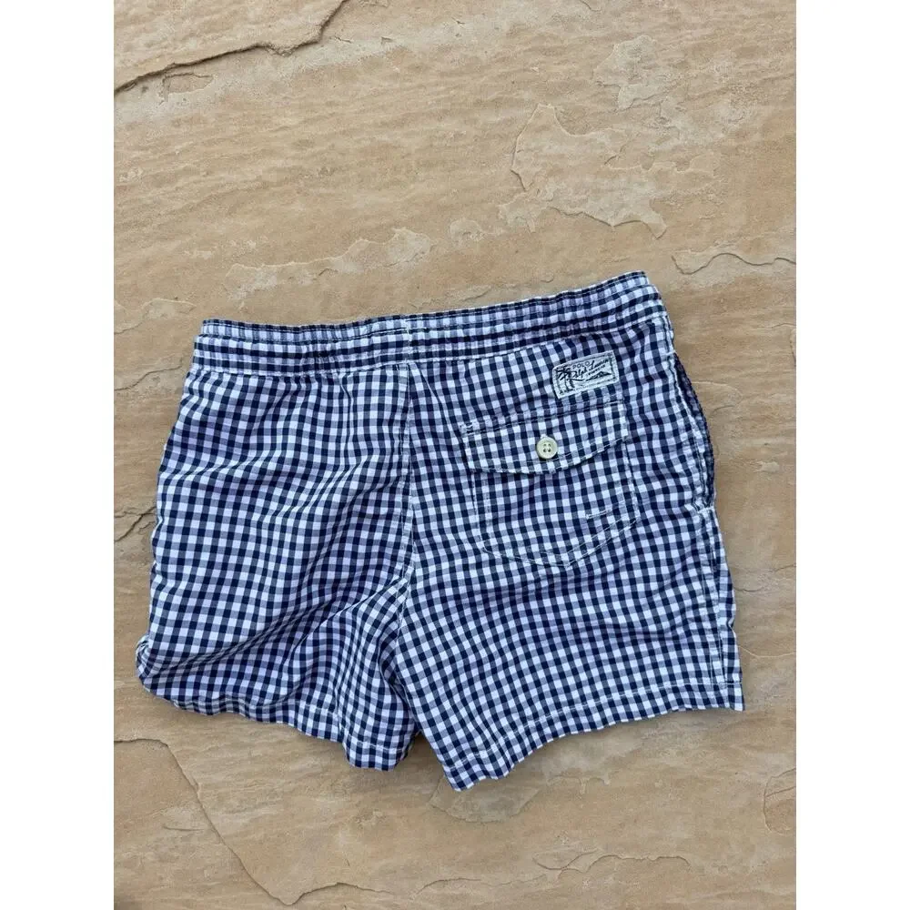 POLO RALPH LAUREN Blue Multi Swim Trunks Boys Size 6